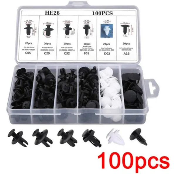 Kit de Clips & Rivets Carrosserie – 100 pièces pour Saab – Image 5