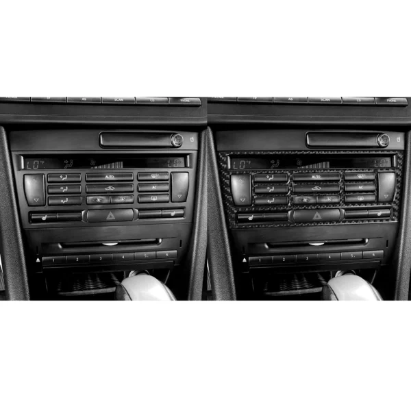 Finition Carbone – Habillage Radio CD Air Conditionné pour Saab 9-3 (2003–2011) – Image 3