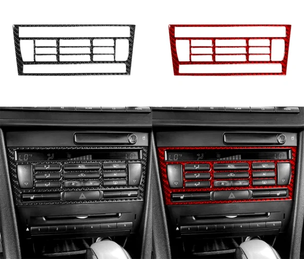 Finition Carbone – Habillage Radio CD Air Conditionné pour Saab 9-3 (2003–2011) – Image 2