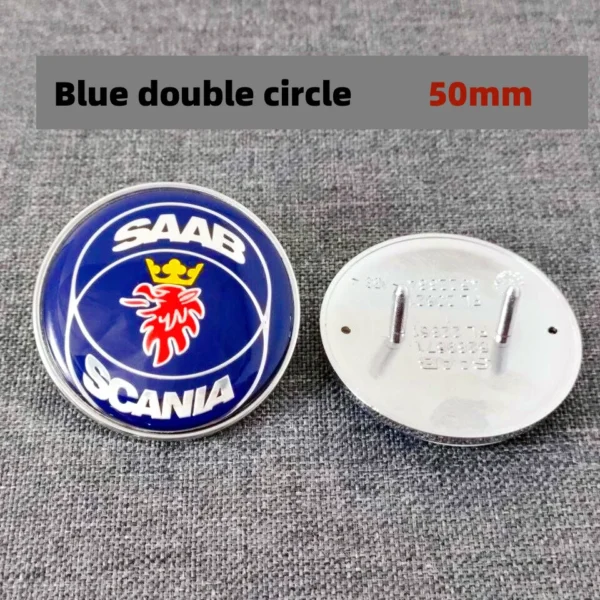 Badge Emblème Bleu 50mm pour SAAB 900 / 9000 / 9-3