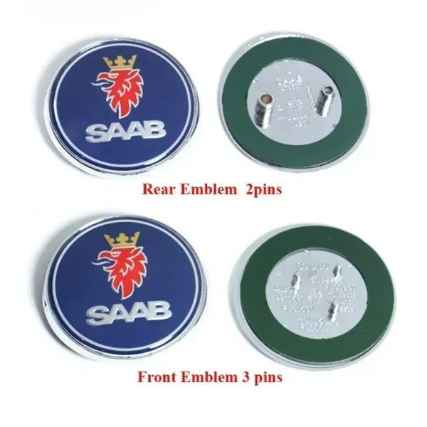Emblème Avant / Arrière 68mm pour SAAB 9-3 / 9-5 – Image 2