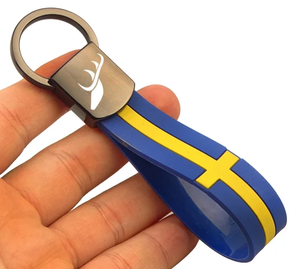 Porte-clés avec Drapeau Suédois – Design Premium pour Conducteurs Exigeants