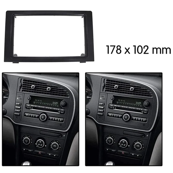 Cadre de Montage 2 Din pour Autoradio Saab 9-3 (2007–2011)