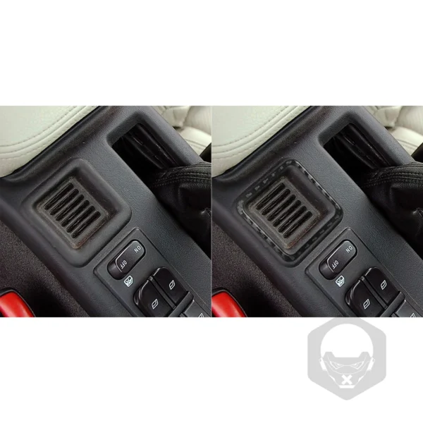 Finition Carbone – Habillage Grille d’Aération Centrale pour Saab 9-5 (2003–2005) – Image 5