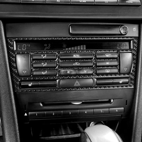 Finition Carbone – Habillage Radio CD Air Conditionné pour Saab 9-3 (2003–2011) – Image 5