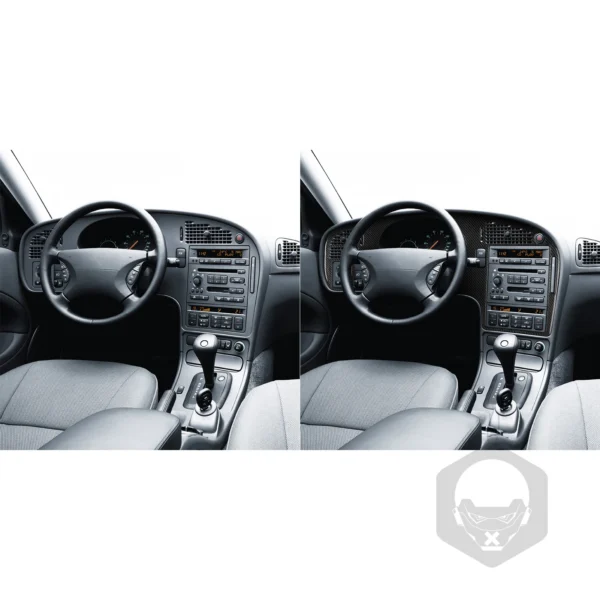 Finition Carbone – Habillage Tableau de Bord Central pour Saab 9-5 (2003–2005) – Image 5