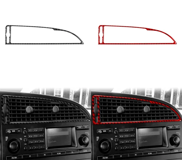 Finition Carbone – Habillage Sortie d'Air de Climatisation pour Saab 9-3 (2003–2011) – Image 2