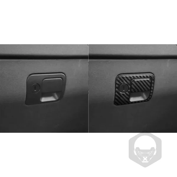 Finition Carbone – Habillage Poignée de Boîte à Gants pour Saab 9-5 (2003–2005) – Image 5