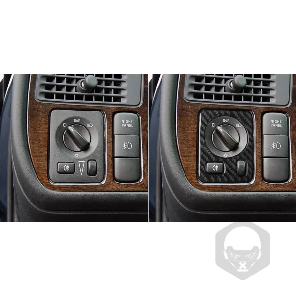 Finition Carbone – Habillage Commande des Feux pour Saab 9-5 (2003–2005) – Image 6
