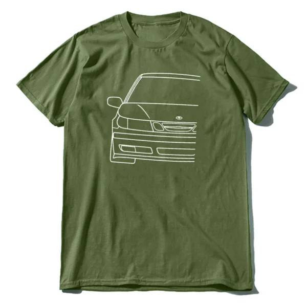 T-shirt "White Lines" – Coupe Droite, Col Rond, 100% Coton – Image 8