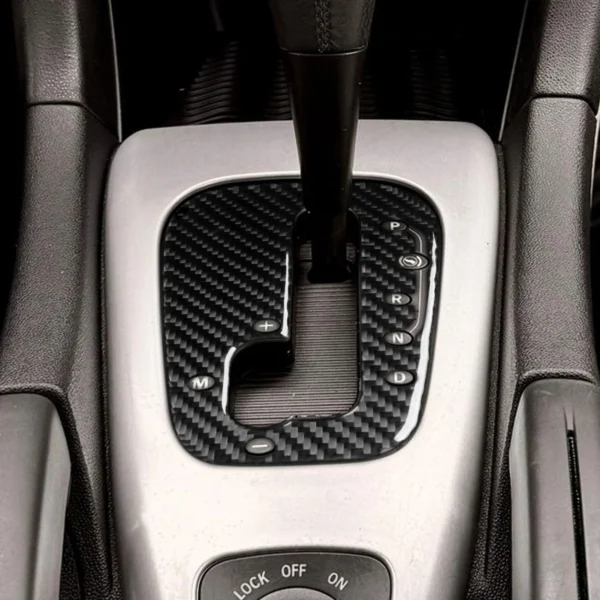 Finition Carbone – Habillage Panneau de Commande du Levier de Vitesse Central (BVA) pour Saab 9-3 (2003–2011)