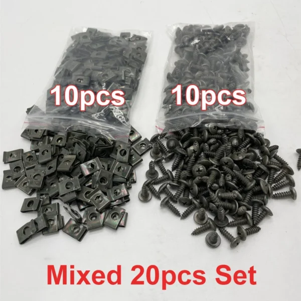 Kit Fixation - Vis Auto-Perceuses + Clips U Métal – Image 14