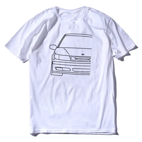 T-shirt "White Lines" – Coupe Droite, Col Rond, 100% Coton – Image 7
