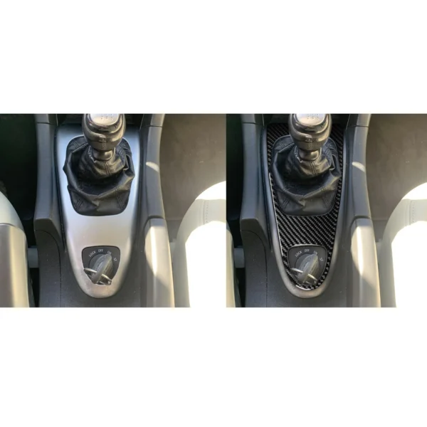 Finition Carbone – Habillage Encadrement de Levier de Vitesse Manuel pour Saab 9-3 (2003–2011) – Image 3