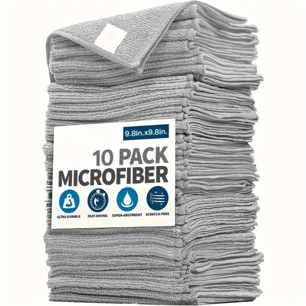 Set de Chiffons Microfibre – Lot de 5, 10 ou 20 Pièces – Image 2