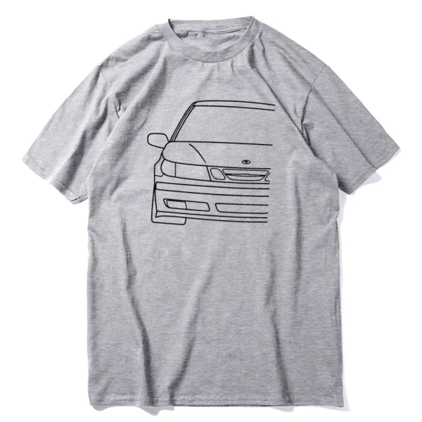 T-shirt "White Lines" – Coupe Droite, Col Rond, 100% Coton – Image 9