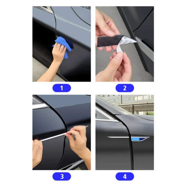 Autocollant de Carrosserie "Side Blade" en Acier Inoxydable – Image 6