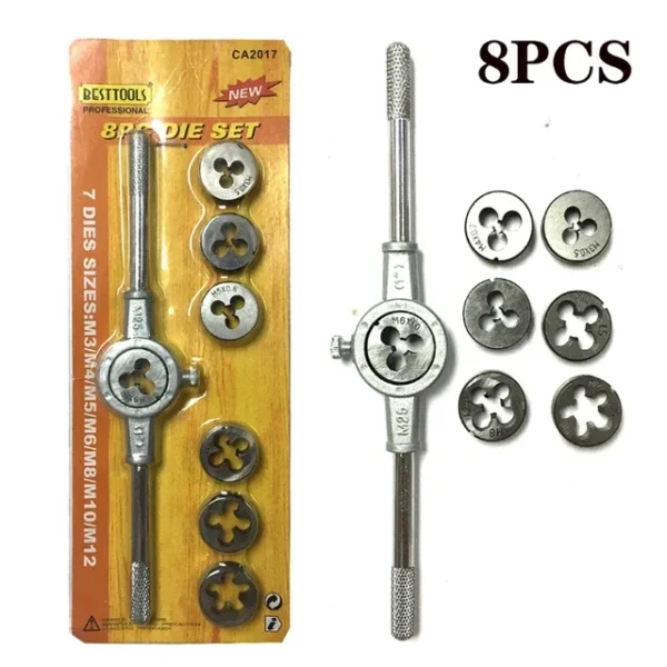 Coffret Tarauds et Filières M3-M12 – 8 / 12 / 20 pièces – Image 7