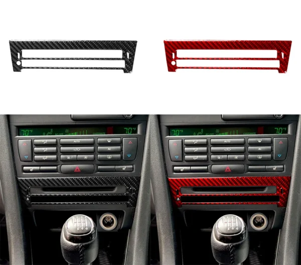Finition Carbone – Habillage Console Centrale Radio CD pour Saab 9-3 (2003–2011) – Image 2