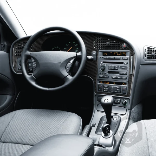 Finition Carbone – Habillage Tableau de Bord Central pour Saab 9-5 (2003–2005) – Image 4